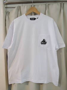 X-LARGE エクストララージ XLARGE EMBROIDERY SLANTED OG S/S POCKET TEE ホワイト Lサイズ 人気品 送料\230~ 