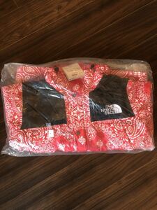 新品未使用 国内正規 SUPREME THE NORTH FACE Bandana Mountain Parka RED M シュプリーム ノースフェイス バンダナ マウンテンパーカー 赤