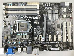 【中古パーツ】BIOS確認のみ、Z77H2-A3 V:1.0 マザーボード ＩＯパネル付 LGA1155 ■MB2549