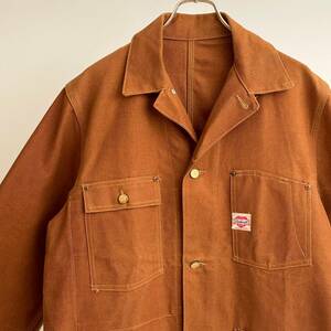 希少《 Rare / Mint Contidion(未洗い) 》40s50s 極上品【 CARHARTT ハートタグ ミシガンチョア ブラウン ダック ジャケット ビンテージ 】