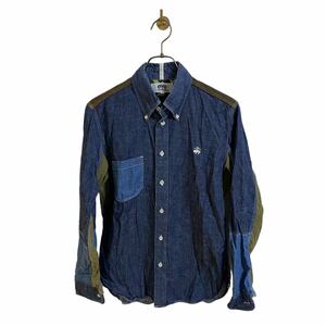 【COMME des GARCONS eYe JUNYA WATANABE MAN Brooks Brothers ジュンヤワタナベ ブルックスブラザーズ デニム 長袖シャツ メンズS】