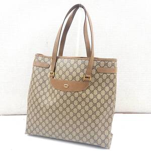 1円~ GUCCI トートバッグ GG スプリーム インターロッキング オールドグッチ 24L 北TK3