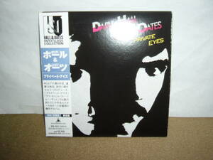 名手G.E.Smith/Mickey Curry等参加 Daryl Hall & John Oates大傑作「Private Eyes」日本独自リマスター紙ジャケット仕様限定版国内盤中古。