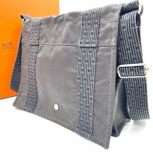 HERMES エルメス エールライン バサス PM グレー ショルダーバッグ　フールトゥ　メッセンジャーバッグ