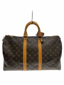 LOUIS VUITTON◆キーポル45_モノグラム・キャンバス_BRW/PVC/BRW