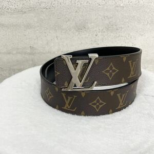 【美品★贅沢品の極み】LOUIS VUITTON ルイヴィトン ベルト　モノグラム　総柄　本革　レザー　ブラウン　ブラック　ロゴ　リバーシブル