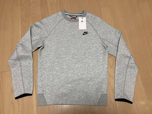 未使用　S NIKE テックフリーススウェットシャツ　TECHFLEECE グレー　ナイキ　クルーネック　パーカー　パンツFB7917-063