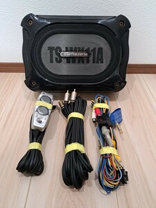 カロッツェリア　パイオニア　TS-WX11A　リモコン付き　アンプ内蔵　パワードサブウーファー　MAX150W　RCAケーブル付属　フルセット