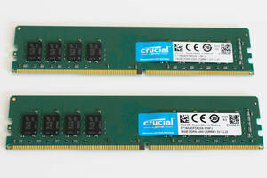 Crucial DDR4-3200 16GBx2枚 合計32GB CT2K16G4DFD832A　デスクトップ用　美品