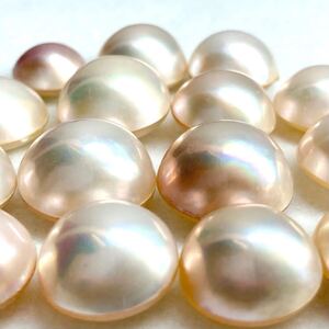 1円〜!!〔マベパールおまとめ152ct〕j 約30.4g mabe pearl パール 半円真珠 ジュエリー jewelry ルース 裸石 宝石 w4ま125