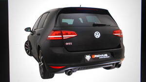 ★★レムス純正品 ＶＷ ゴルフ７ＧＴＩ・ＧＴＩパフォーマンス Φ１０２カーボンアングル左右 ００２６７０ＣＳＲ マフラー 車検対応⑪★