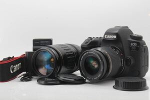 【便利なWズームセット】 Canon キヤノン EOS 6D mk.II Wズームレンズセット EF 28-80mm / EF 100-300mm デジタル一眼レフ ストラップ付