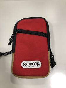 OUTDOOR PRODUCTS(アウトドアプロダクツ) ◆スマートフォンポーチ◆赤