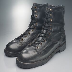 WXX12//アメリカ製*ダナー/Danner*14100/メンズUS9/レインフォレスト/ゴアテックス/レースアップブーツ/レザーブーツ/革靴/黒/ブラック