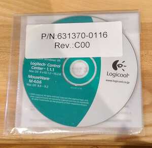 LogicoolマウスドライバーCD MouseWare for WindowsXP Me 2000 98 95 MacOS8.6-9.2 ＆ Logitech Control Center for MacOS X10.1.2-10.2.6