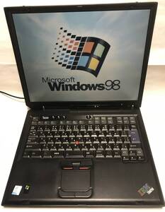 IBM ThinkPad R40 Pentium4 2.2GHz Windows98SE動作確認