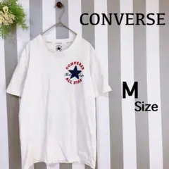 『コンバース』(M)＊半袖Tシャツ＊胸ロゴ＊トップス＊ホワイト