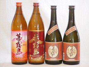 大分県最古の蔵元井上酒造 芋焼酎夢のひととき飲み比べ4本セット(茜霧島 赤霧島 夢のひととき2本)720ml×4本