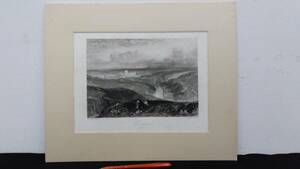 【真作 J.M.W.Turner(ターナー)/銅版画9】『Richmond』●イギリスロマン主義●縦33.5×横40.5㎝●検)リトグラフ/水彩画/風景画