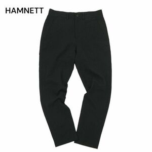 HAMNETT キャサリン ハムネット 春夏 シアサッカー★ チェック テーパード スラックス パンツ Sz.S　メンズ 黒　C4B01761_4#P