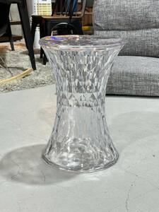 【クリスタルスツール】Kartell カルテル マルセル・ワンダース STONE リプロダクト 復刻 スツール イタリアンデザイン ★直接渡し歓迎★