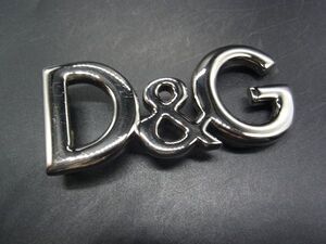 DOLCE＆GABBANA ドルチェ&ガッバーナ D&G ロゴモチーフ ベルトバックル ベルト用金具 メンズ レディース シルバー系 DG7425