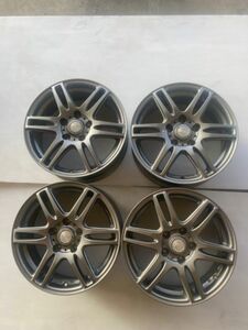 【中古】LAYCEA　16×6.5J 114.3-5H IN48 ハブ径73ｍｍ(実測)☆4本セット☆セレナなどのミニバンに☆