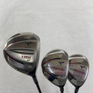 【中古品】BRIDGESTONE TOURSTAGE X-DRIVE 430 ドライバー + FW2本 計3本セット XD-60 フレックスS 1W 3W 7W