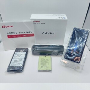 【SIMフリー！新品未使用！判定○】docomo AQUOSケータイ　SH-01J　BlueBlack　付属品完備　管理番号Z8036