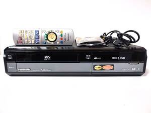 ●内部まで清掃・整備済み●Panasonic DMR-XW41V VHS⇔DVD⇔HDDダビングデッキ 2番組同時録画 地デジ HDMI対応 パナソニック