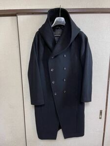 【即決】【美品】 ATO アトウ BIG HOODED COAT フーデッドコート BLACK ブラック 黒色 即決早い者勝ち