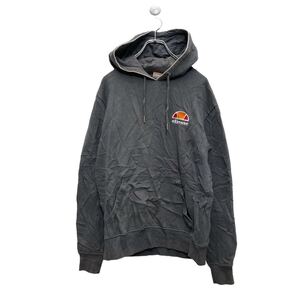 ellesse ロゴ スウェット パーカー XS グレー エレッセ プルオーバー 古着卸 アメリカ仕入 a605-8414