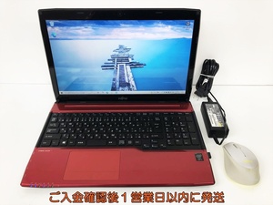 【1円】LIFEBOOK AH53/M 15.6型ノートPC Windows10 i7-4702MQ メモリ8GB HDD750GB Blu-ray 未検品ジャンク D08-131jy/G4