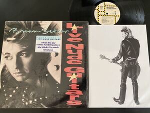 BRIAN SETZER US Original LP LIVE NUDE GUITARS .. ロカビリー ブライアンセッツァー