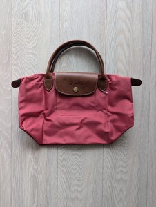 新品★ロンシャン★Longchamp★プリアージュ★お買い物に最適な大きさ★35×21×14㎝★落ちついたピンク★小さめ