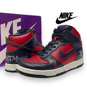 正規品 Supreme × Nike SB Dunk High By Any Means シュプリーム × ナイキ SB ダンク ハイ コラボ スニーカー シューズ DN3741 600