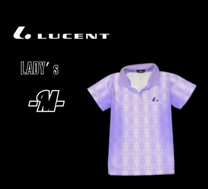 送料込み レディースM◇LUCENT◇半袖ポロシャツ　紫