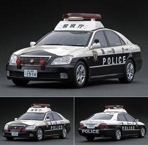 送料無料☆ ignition model製 1/18 1/18 Toyota Crown (GRS180) 警視庁 自動車警ら隊110号 イグニッションモデル IG1914 絶版品