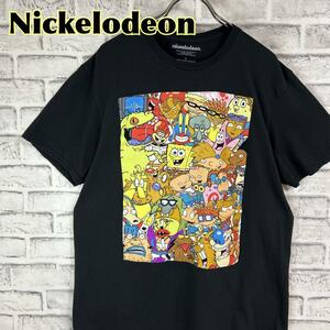 Nickelodeon ニコロデオン 両面デザイン アニメTシャツ 半袖 輸入品 春服 夏服 海外古着 テレビ バックプリント ラグラッツ スポンジボブ