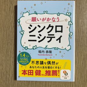 願いがかなうシンクロニシティ （サンマーク文庫　ほ－４－１） 堀内恭隆／著