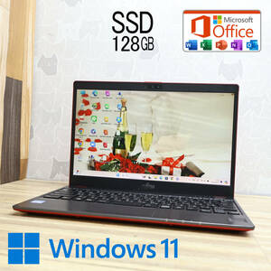 ★完動品 SSD128GB★U938/S Webカメラ Celeron 3965U Win11 MS Office 中古品 ノートPC★P73863