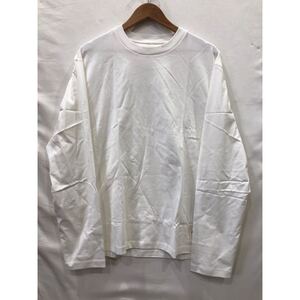 【JIL SANDER】ジルサンダー 222AW ロングTシャツ J47GC0002 ホワイト 白 XL メンズ 長袖 カットソー ts202412