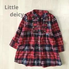 Little deicy  チェック　シャツ　ワンピ