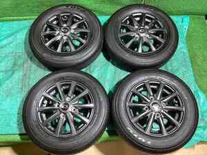 メーカー不明 12x4.0JJ +43 4H PCD100 TOYO SD-K7 135/80R12 22年製 夏タイヤ・アルミホイール 4本セット K1 EM