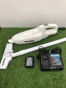 【中古品】★makita(マキタ) 10.8v充電式クリーナ (1.5Ahバッテリx1/充電器) CL107FDSHW　〇〇　ITX9AOH8T99U