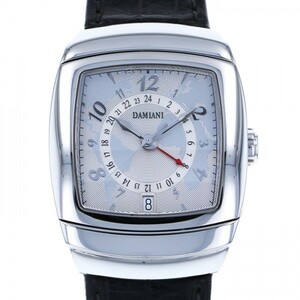 ダミアーニ DAMIANI エゴ オーバーサイズ GMT 30001303 シルバー文字盤 新古品 腕時計 メンズ