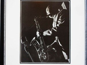 レスター・ヤング/1949 NY/Lester Young/アート ピクチャー 額装/Prez/ジャズ/テナーサックス/プレス/アート フレーム/Jazzモノクロ 写真