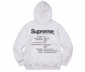 Supreme Worldwide Hooded Grey XL