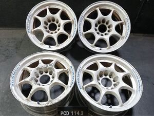 WEDS SPORT TC-05 15インチ 15x6.5J+25 114.3 5H ホワイト 4本セット 軽量 ホイール 190471