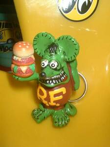 同梱発送OK！ ラットフィンク フィギュア キーリング ムーンアイズ RAT FINK